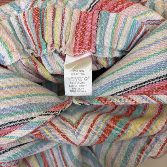 4OUR DREAMERS Striped 80s Kidcore Romper Size Small White Pink Everyday Playsuit - Picture 4 of 10